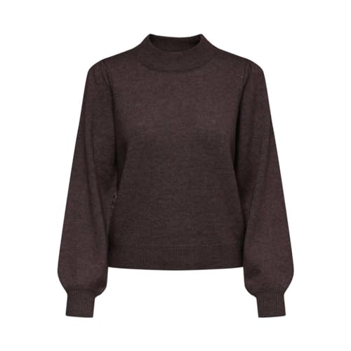 JDY Women's JDYRUE L/S KNT NOOS Pullover, Bracken/Detail:Melange, L von JdY