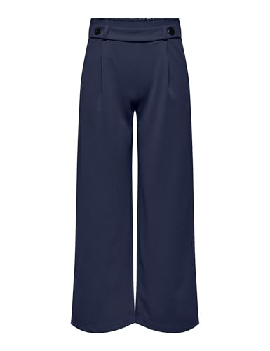 JdY Damen Jdygeggo New Long Pant JRS Noos Hose, Black Iris/Detail:Black Buttons, XXL / 32L EU von JdY