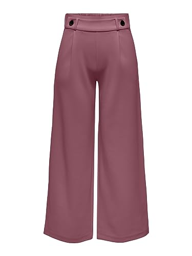 JdY Damen Marlene Hose Weit Geschnitten Schlupf Stoffhose GEGGO New Long Culotte Flare Pants, Farben:Braun-3, Größe:L / 32L von JdY