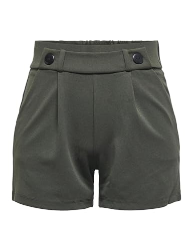 JdY Damen Jdygeggo JRS Noos Shorts, Peat/Detail:Black Button, S EU von JDY