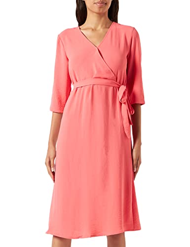 JdY Damen JDYLION 3/4 WRAP Dress WVN NOOS Midikleid, Georgia Peach, 38 von JdY