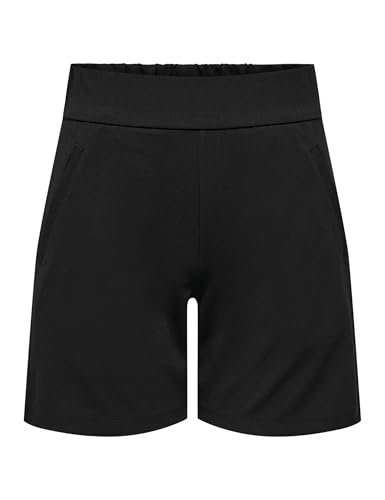 JdY Damen Stoff Shorts Kurze Bermuda Pants Stretch Trousers Oberschenkellang ohne Verschluss JDYLOUISVILLE, Farben:Schwarz, Größe:L von JdY