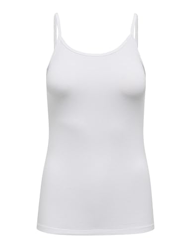JdY Damen Jdymila S/L Singlet JRS Spaghettitop, Weiß, XS EU von JdY