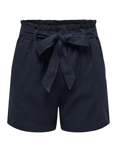 JdY Damen Jdysay Mw Linen WVN Noos Shorts, Sky Captain, 38 EU von JDY