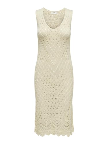 JdY Damen Jdysun S/L V-Neck Dress KNT Noos Kleid, Tapioca, XS EU von JdY