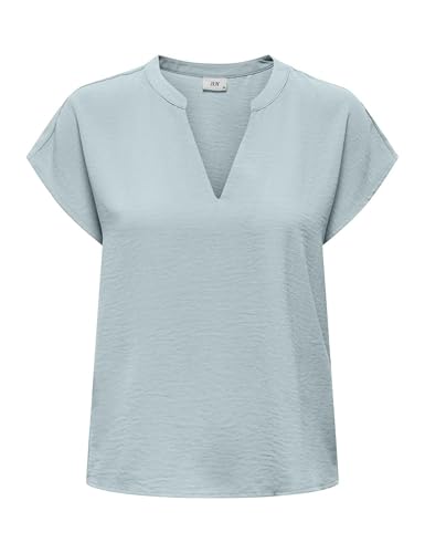 JdY Damen Jdylion Life S/S Top WVN Noos, Silver Blue, 38 von JdY
