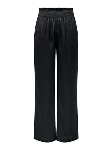 JdY Damen Elegante Stoffhose High Waist Marlene Pants Glänzende Sommer Hose JDYFIFI, Farben:Schwarz-2, Größe:XS von JdY