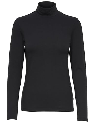 JdY Damen JDYAVA New Life Turtleneck TOP JRS NOOS Pullover, Black, S von JDY
