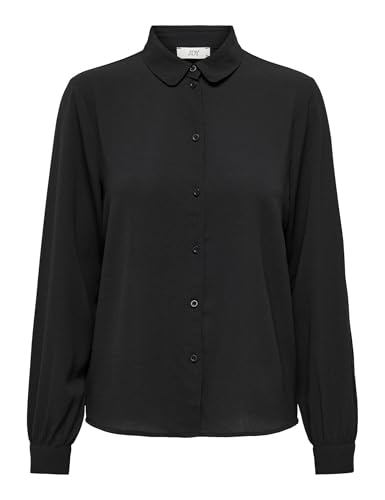 JDY Damen JDYBROOKE L/S Shirt WVN NOOS Bluse, Black, 40 von JDY