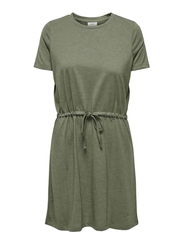 JdY Damen JDYDALILA S/S String Dress JRS ATK Kleid, Deep Lichen Green/Detail:Melange, Medium von JDY