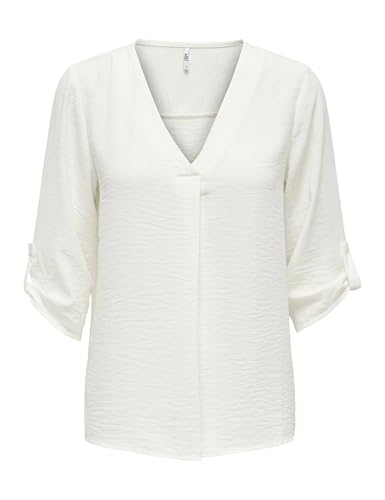 JDY Damen JDY divya 3/4 top wvn nos T Shirt, Cloud Dancer, 42 EU von JDY