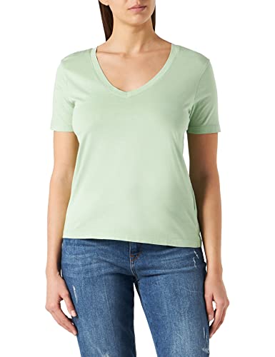 JDY Damen JDYFAROCK S/S V-Neck TOP JRS NOOS T-Shirt, Basil, L von JdY