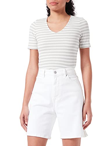 JDY Damen JDYFRANSISKA S/S Stripe TOP JRS NOOS T-Shirt, Mineral Gray/Stripes:Cloud Dancer, XS von JdY