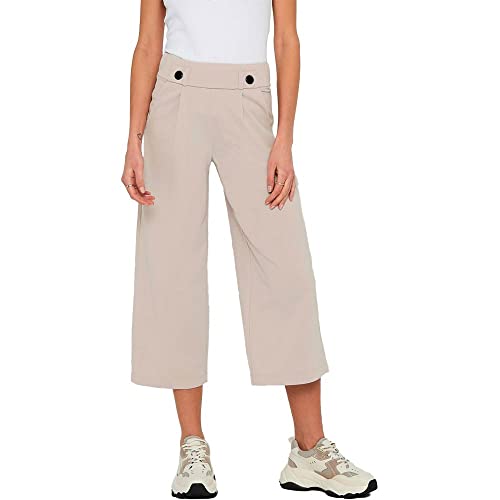 JDY Damen JDYGEGGO New Ancle Pants JRS NOOS Hose, Chateau Gray/Detail:Black Buttons, XL von JdY