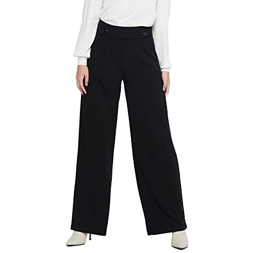 JdY Damen JDYGEGGO New Long Pant JRS NOOS Hose, Black/Detail:Black Buttons, XXL/30 von JdY