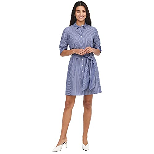 JdY Damen JDYHALL 3/4 Shirt Dress WVN NOOS Kleid, Blau, 42 JdY Damen JDYHALL 3/4 Shirt Dress WVN NOOS Kleid, Blau, 42 von JdY