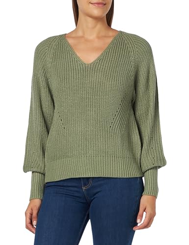 JdY Damen JDYJUSTY L/S V-Neck Pullover KNT NOOS Strickpullover, Sea Spray, L von JdY