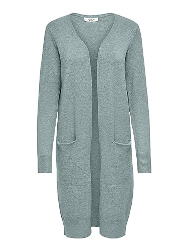 JdY Damen JDYMARCO L/S Long Cardigan KNT NOOS Strickjacke, Tourmaline/Detail:Melange, XXL von JdY