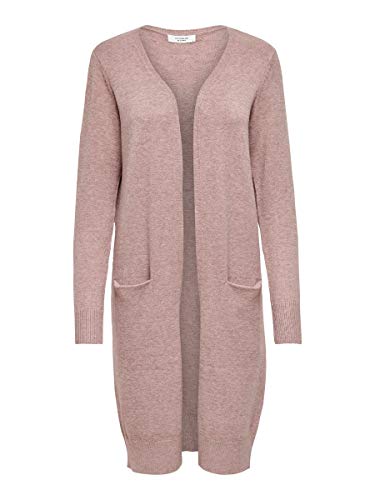 JdY Damen JDYMARCO L/S Long Cardigan KNT NOOS Strickjacke, Woodrose/Detail:Melange, XXS von JdY