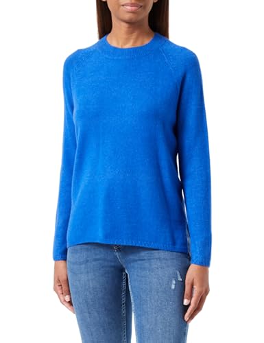 JdY Damen JDYMARCO L/S O-Neck Slit Pull KNT NOOS Strickpullover, Surf The Web/Detail:Melange, Large von JdY