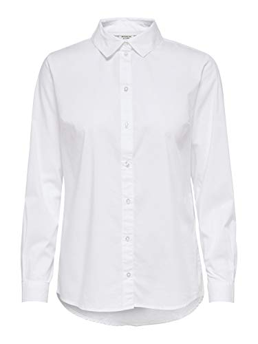 JDY Damen JDYMIO L/S Shirt WVN NOOS Bluse, White, 44 von JACQUELINE de YONG