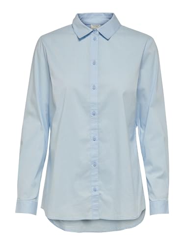 JdY Damen JDYMIO L/S Shirt WVN NOOS Hemd, Cashmere Blue, 44 von JdY