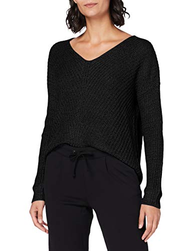 JDY Damen JDYnew Megan L/S KNT Noos Pullover, Black, M von JdY