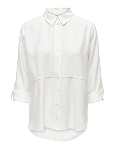 JdY OLLI L/S Long Shirt Noos, Cloud Dancer, XL von JdY