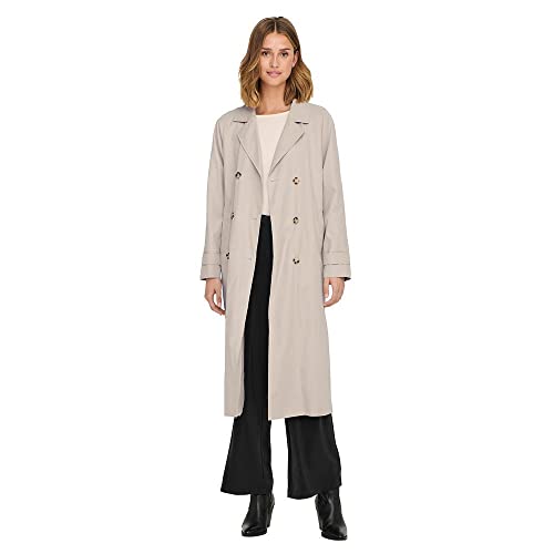 JdY Damen JDYPANTHER Oversize OTW NOOS Trenchcoat, Chateau Gray, XS von JdY
