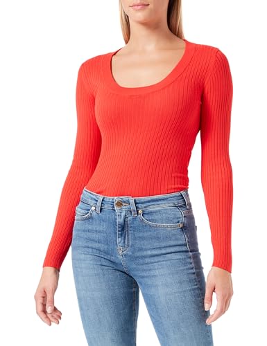 JdY Damen JDYPLUM YSLA L/S O-Neck PULLOV KNT Strickpullover, Bittersweet, L von JdY