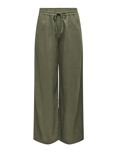 JdY Damen JDYSAY Linen HW Wide Pant WVN NOOS Leinenhose, Kalamata, S / 32L JdY Damen JDYSAY Linen HW Wide Pant WVN NOOS Leinenhose, Kalamata, S / 32L von JDY
