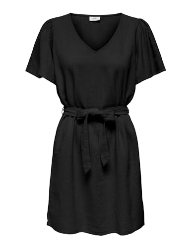 JdY Damen JDYSAY S/S Bell Sleeve Dress WVN Dia Kleid, Black, X-Small von JdY