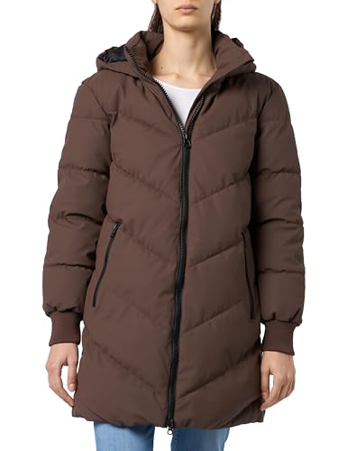 JdY Damen JDYSKYLAR Padded Hood Jacket OTW NOOS Steppmantel, Driftwood/Detail:Black, S von JdY