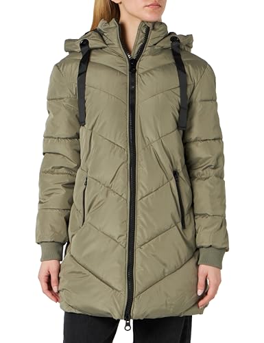 JdY Damen JDYSKYLAR Padded Hood Jacket OTW NOOS Steppmantel, Vetiver/Detail:Black, L von JdY