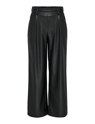 JdY Damen JDYSOYA GEGGO PU Pant JRS NOOS Stoffhose, Black, XS / 34L JdY Damen JDYSOYA GEGGO PU Pant JRS NOOS Stoffhose, Black, XS / 34L von JdY