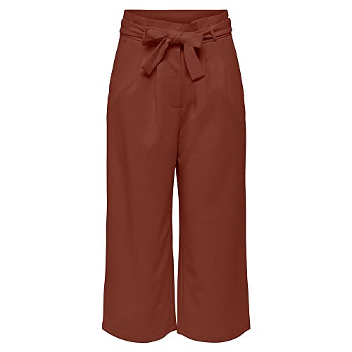 JdY Damen JDYTANJA Culotte Pant JRS NOOS Stoffhose, Cherry Mahogany, Large von JdY
