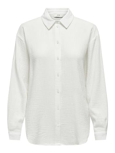 JdY Damen JDYTHEIS L/S Loose Shirt WVN NOOS Hemd, Cloud Dancer, Large von JdY