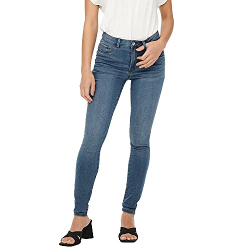 JdY Damen JDYTULGA HIGH Skinny LB DNM NOOS Jeans, Light Blue Denim, M / 32L von JdY