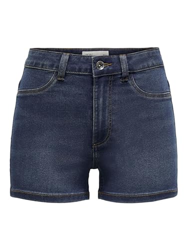 JdY Damen JDYTULGA HW DB DNM NOOS Shorts, Dark Blue Denim, L von JdY