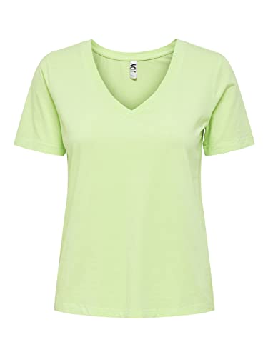 JdY Damen Jdy farock S/S V-hals Top Jrs Noos T Shirt, Paradise Green, M EU von JdY