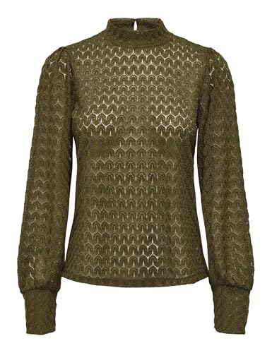 JdY Damen Jdyavery L/S Lace Top JRS Noos, Dark Olive, Large JdY Damen Jdyavery L/S Lace Top JRS Noos, Dark Olive, Large von JdY