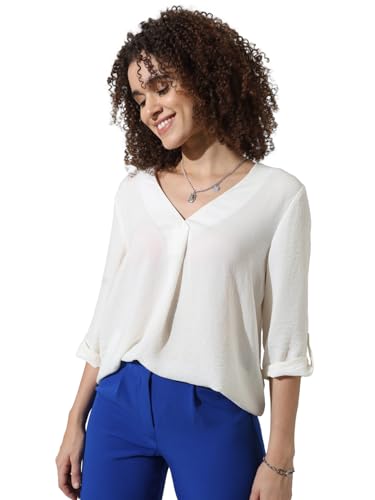 JdY Damen Jdydivya 3/4 Top WVN Noos Bluse, Cloud Dancer, 32 von JdY