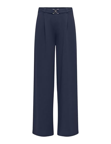JdY Damen Jdygeggo Life Belt Pant JRS Noos, Black Iris, XL / 32L von JdY