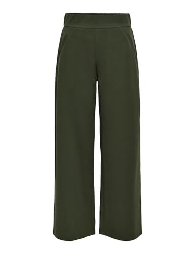 JdY Damen Jdylouisville Catia Life Wd PNT JRS Noos Hose Mit Hohem Bund Und Weitem Bein, Forest Night, (L) W x 30L von JdY