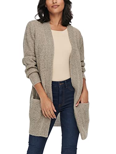 JDY Damen JDYmiggy Megan L/S Cardigan Knt Noos Strickjacke, Cement, XL von JdY