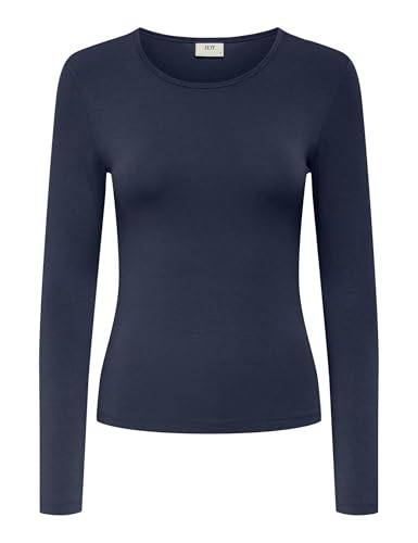 JdY Damen Jdymila L/S O-Neck Top JRS Noos, Black Iris, Medium von JdY