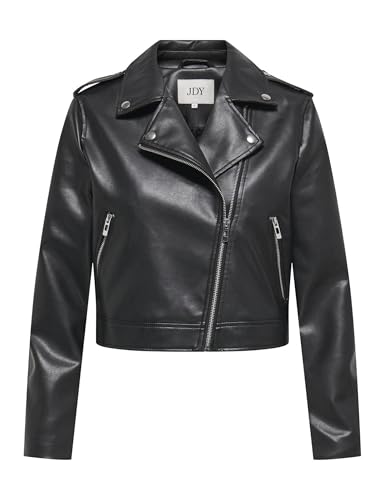 JdY Damen Jdymoxy Faux Leather Jacket OTW Hab, Black, l von JDY