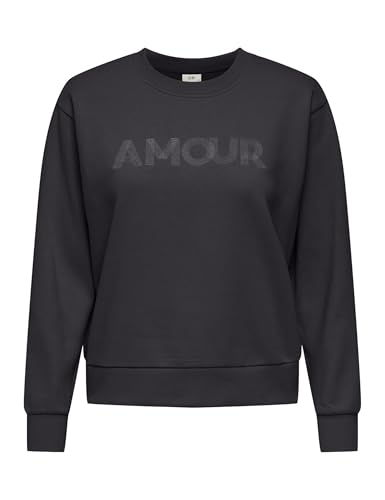 JdY Damen Jdyparis L/S Emb Sweat JRS, Phantom, L von JDY