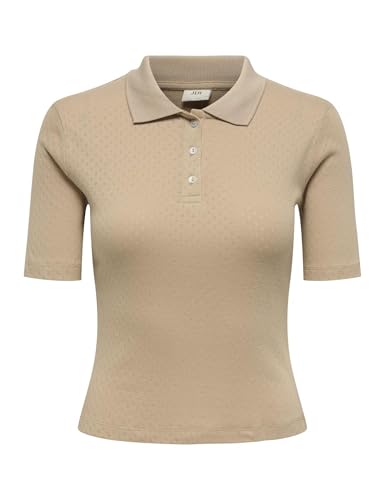 JdY Damen Jdysalsa S/S Polo Top JRS Dia, Humus, L von JdY