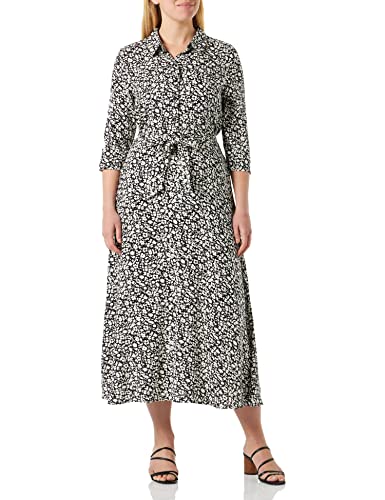 JdY Damen Jdystarr Life 3/4 Midi Dress Wvn Noos Kleid, Black/Aop:daisy Flower, 38 EU von JdY